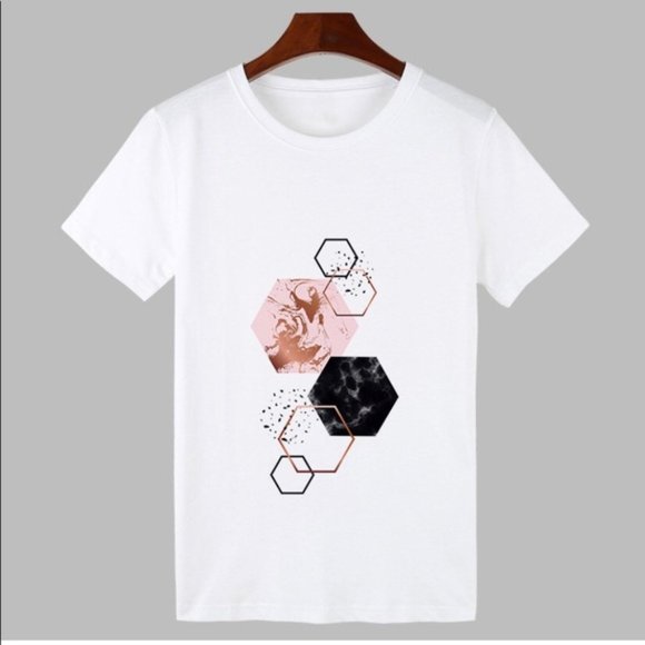 The Candy Shoppe Tops - Geometric Graphic T-Shirt